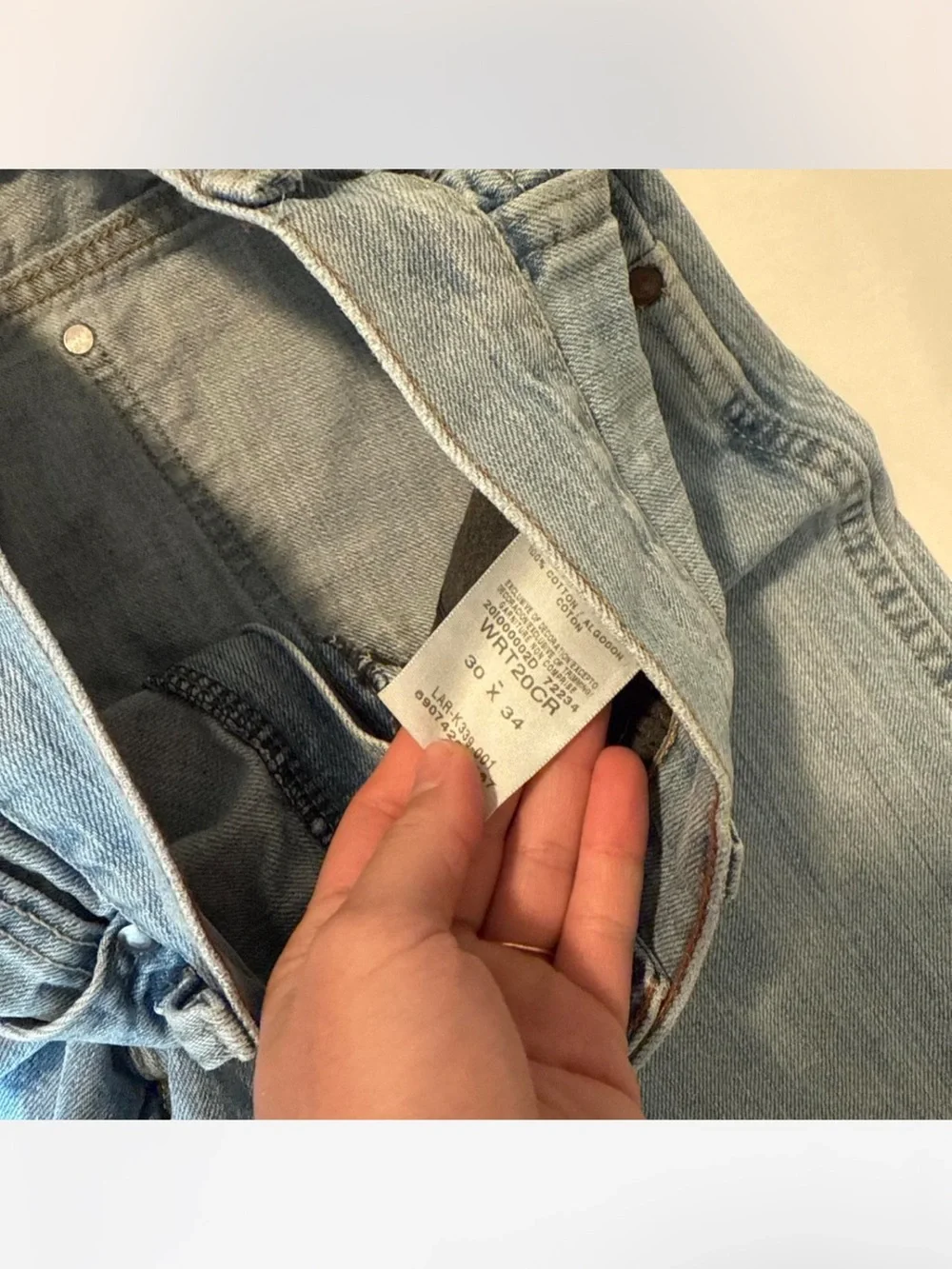 Wrangler Light Wash Denim Cutoff Shorts